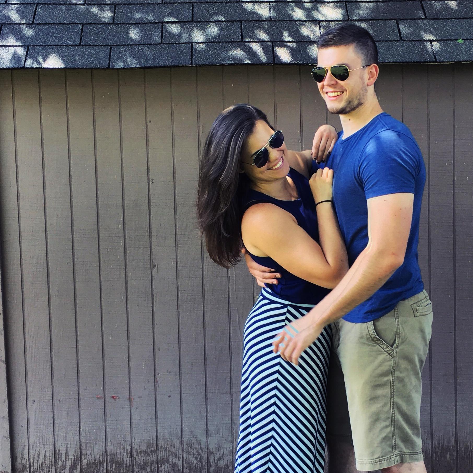 Finally we look like a normal couple haha.
