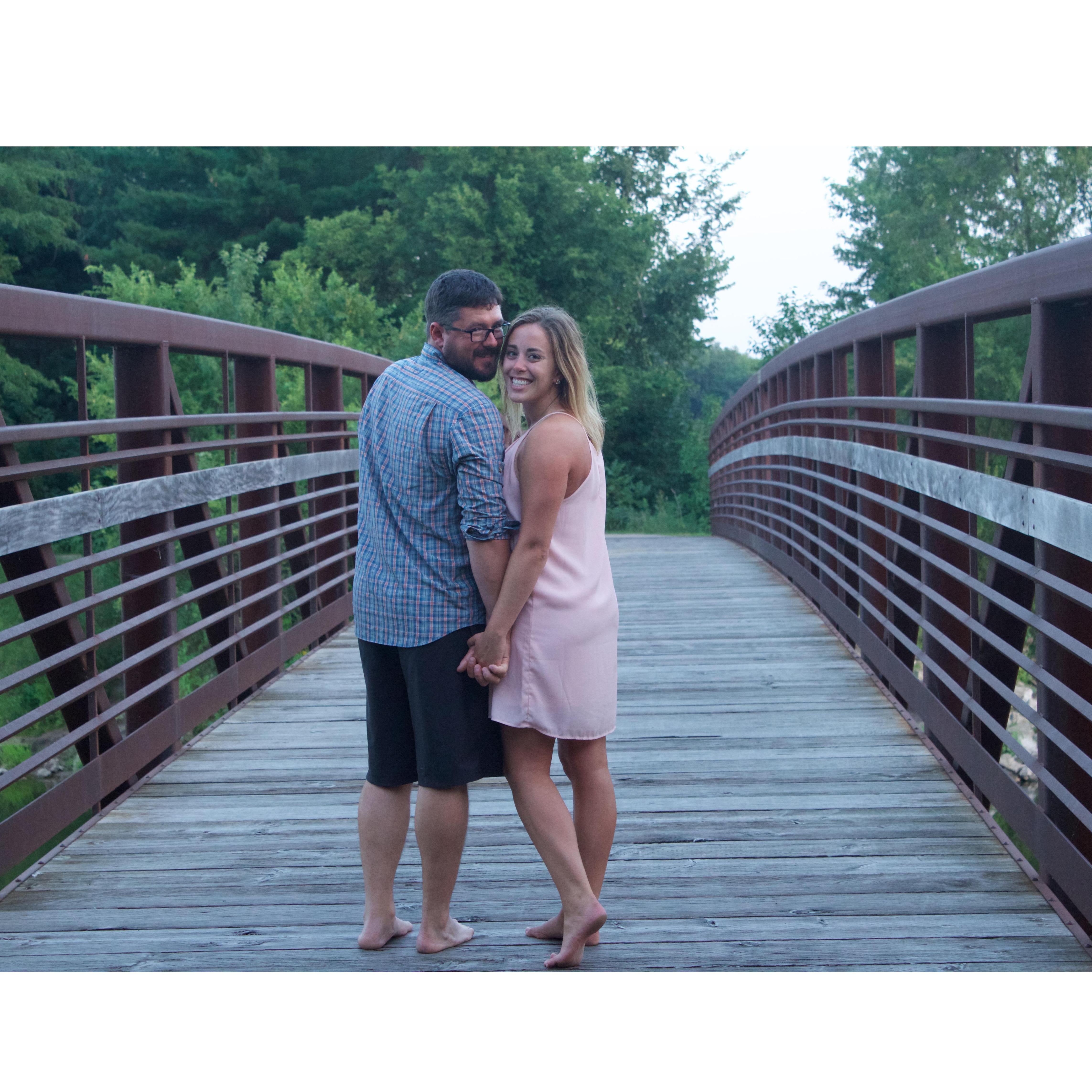My former roommate asked us to do a photo shoot with her. To Taylor's surprise, Adam complied!