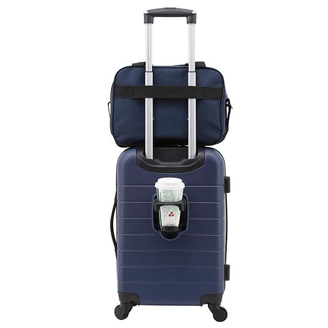 Wrangler 2 Piece Smart Spinner Carry-On Luggage Set