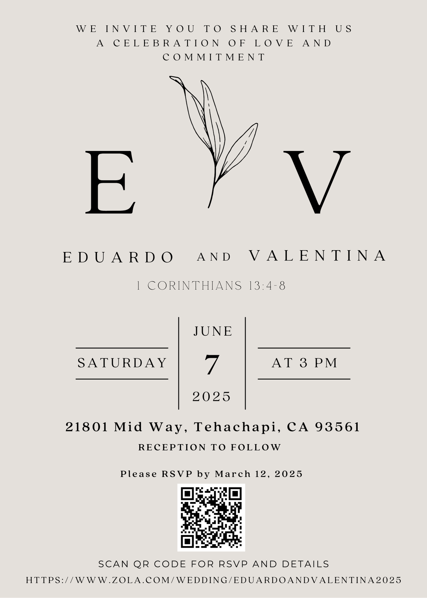 The Wedding Website of Valentina Roldan and Eduardo Chaidez