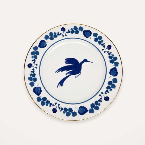 La DoubleJ - Wildbird Blu Charger Plate (Set of 4 - $85 each)