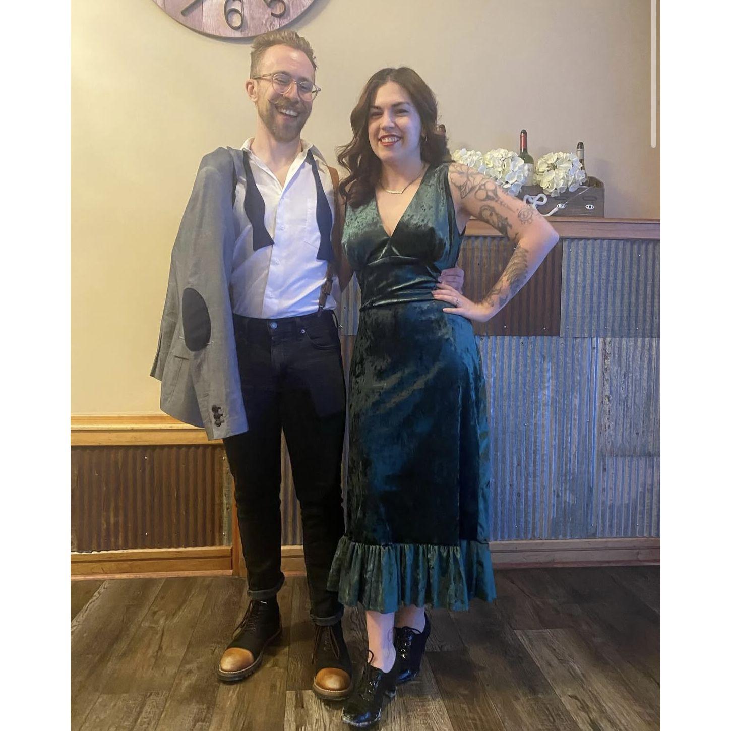 At an annual holiday tea held by a friend. Its at our wedding venue!