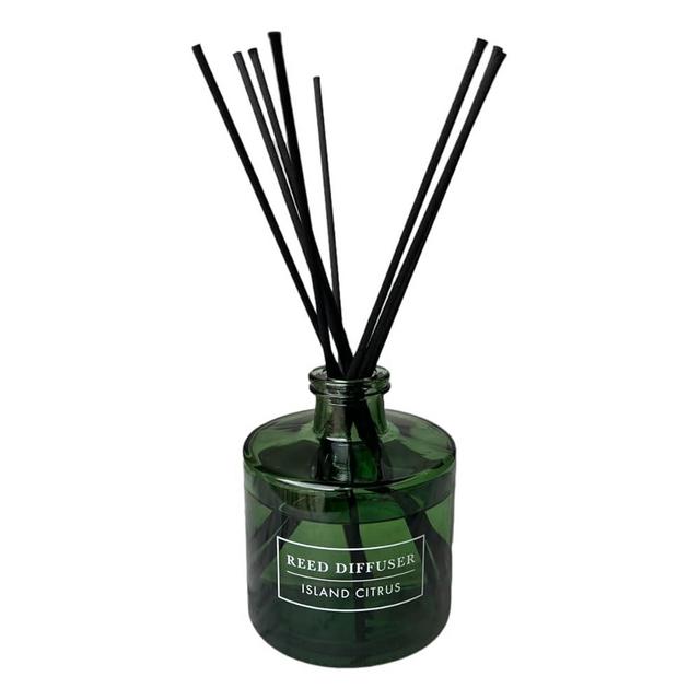 Bellevue Diffuser, 6 fl oz Glass Filled Diffuser, Highly Concentrated Fragrances with Essential Oils, Home Fragrance, Scent: Island Citrus