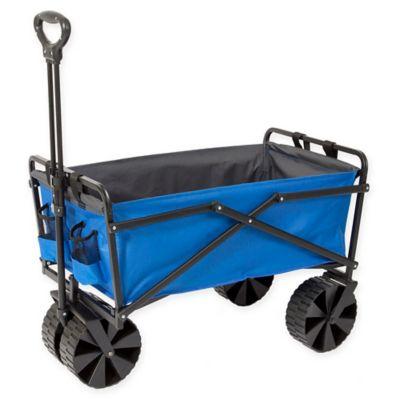 Seina Folding Beach Wagon in Blue/Grey