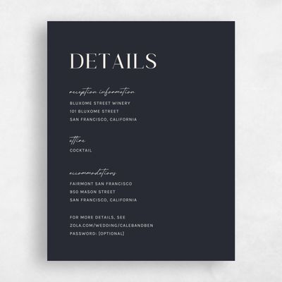 Charcoal, Black Wedding Enclosure - Latona