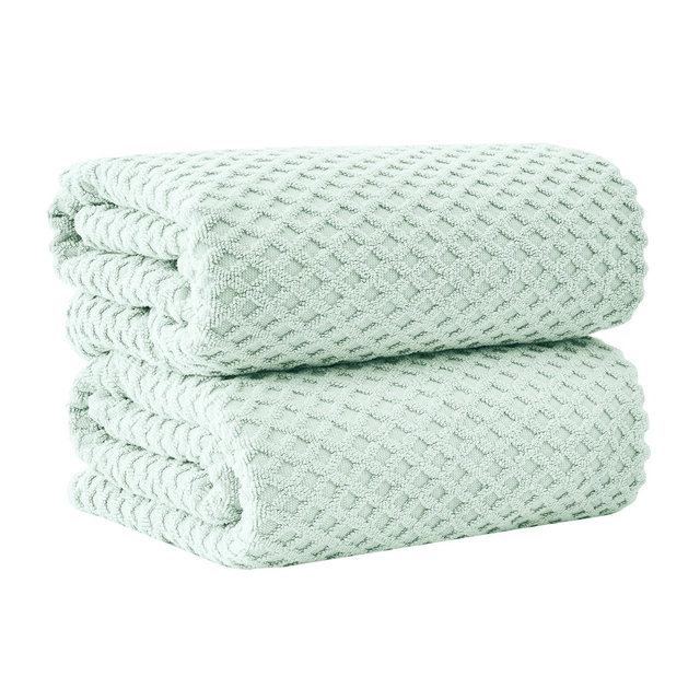 Cotton Quick-Dry Waffle Textured Towels - Great Bay Home