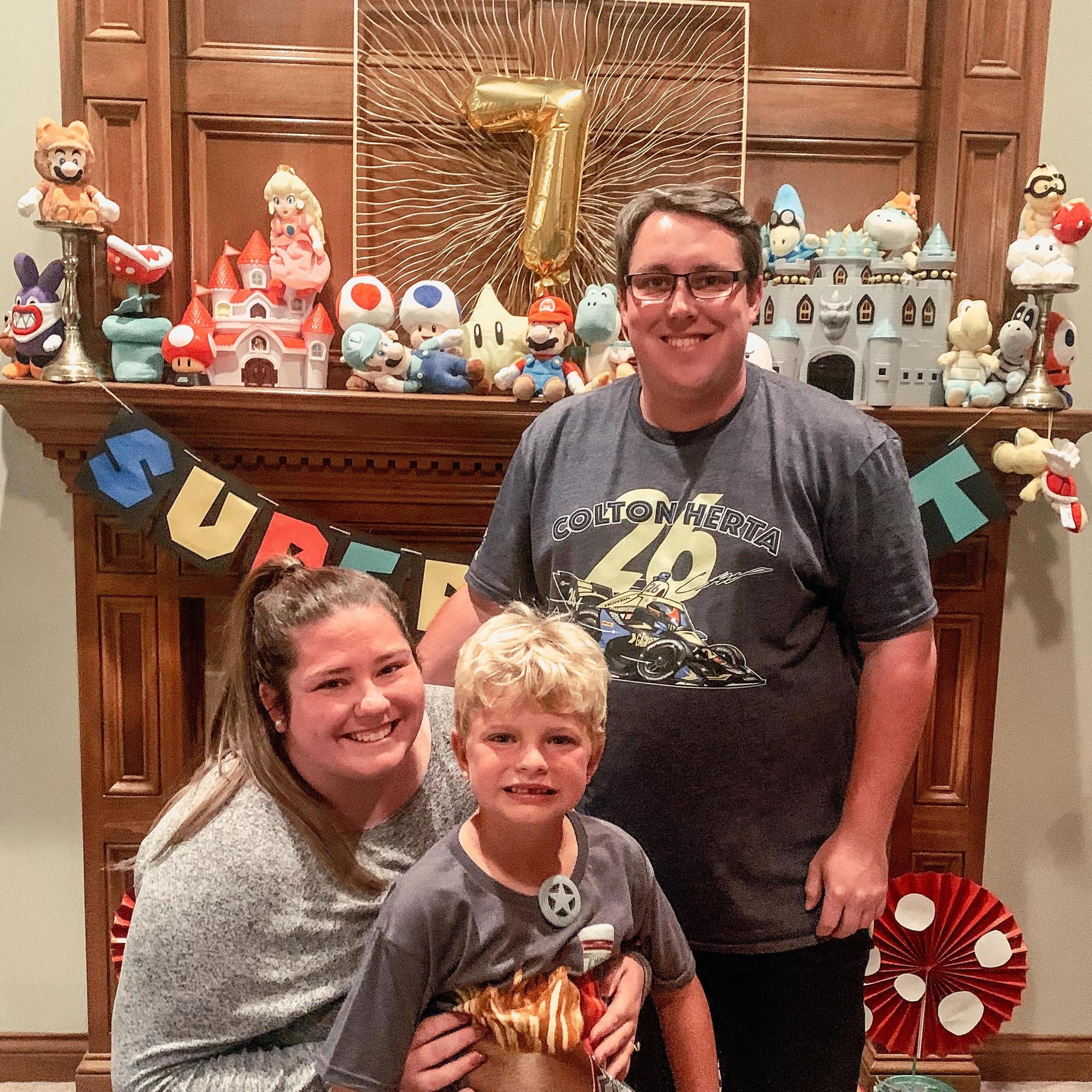 Celebrating our ring bearer Grant's birthday!