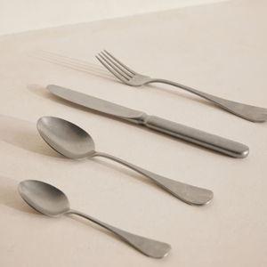 Stonewashed Cutlery, Set of 24