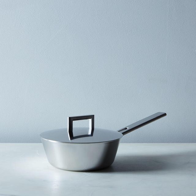 Demeyere John Pawson 7-Ply Saucier with Lid, 2.1QT