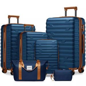 Luggage Sets of 6 Spinner Wheels Suitcases with Duffel Bags