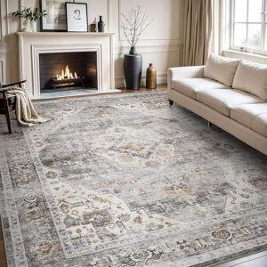 9x12 Vintage Soft Grey Rug
