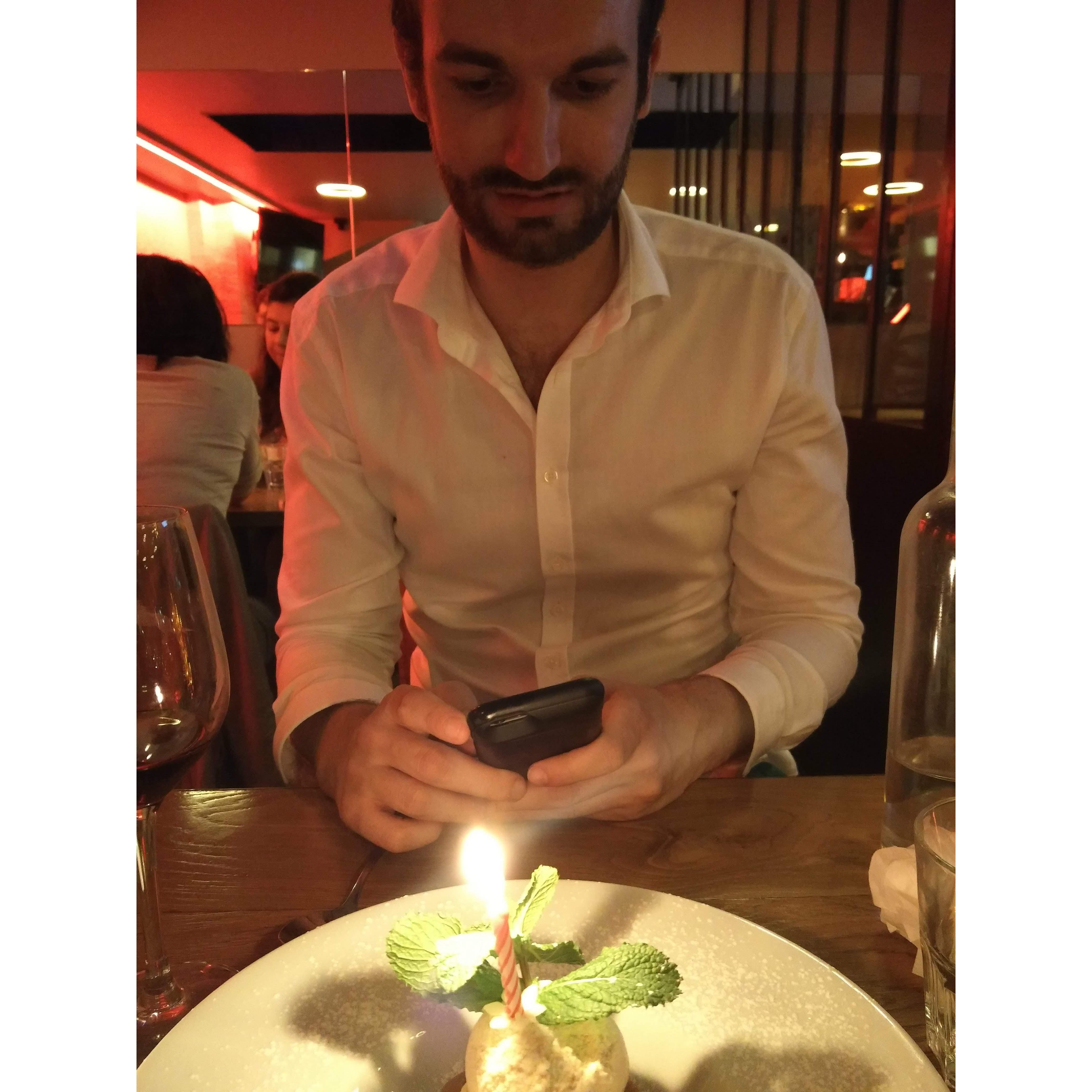 Valentin's 26th birthday - our first birthday together - Paris, France! {19 September 2018}