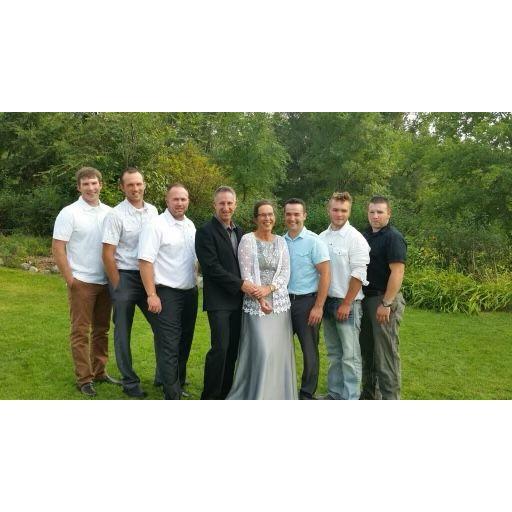 Spencer and his 5 brothers on the day of his mothers wedding in 2015