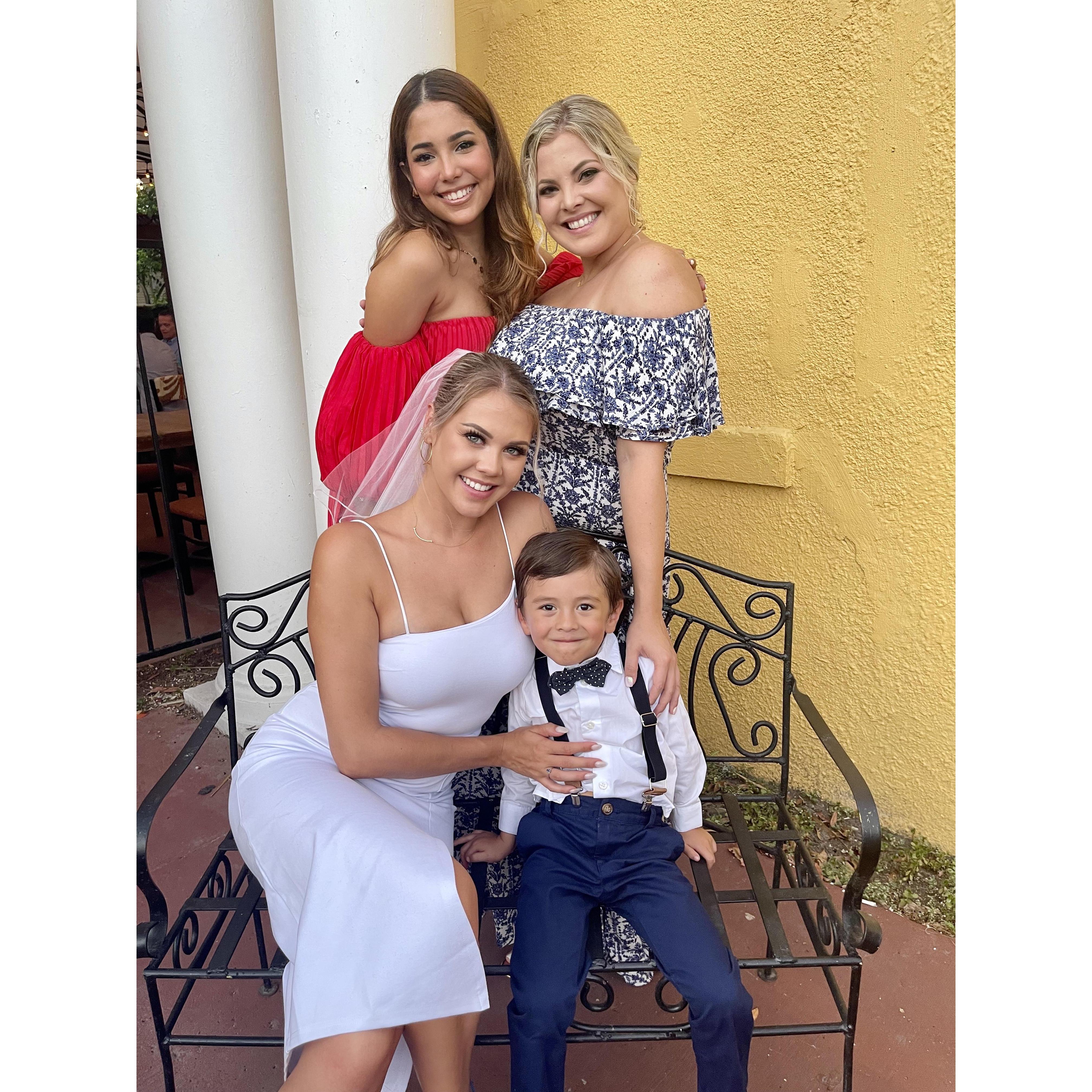 Top left, Sisters of bride {Kaylie + Megan} + Nolan