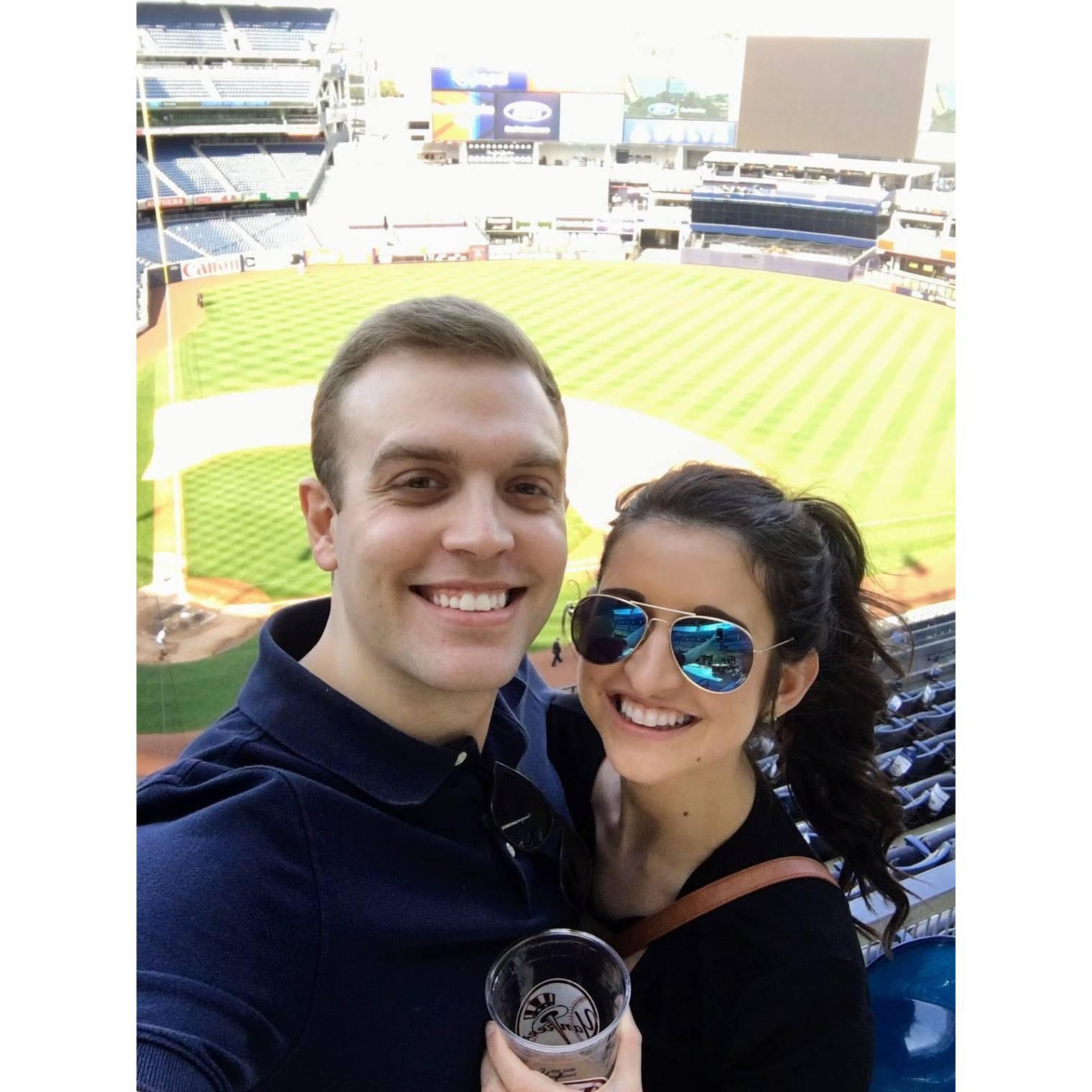 Cheering on The Yankees