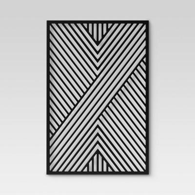 Geometric MDF Wood Wall Panel Black - Project 62™