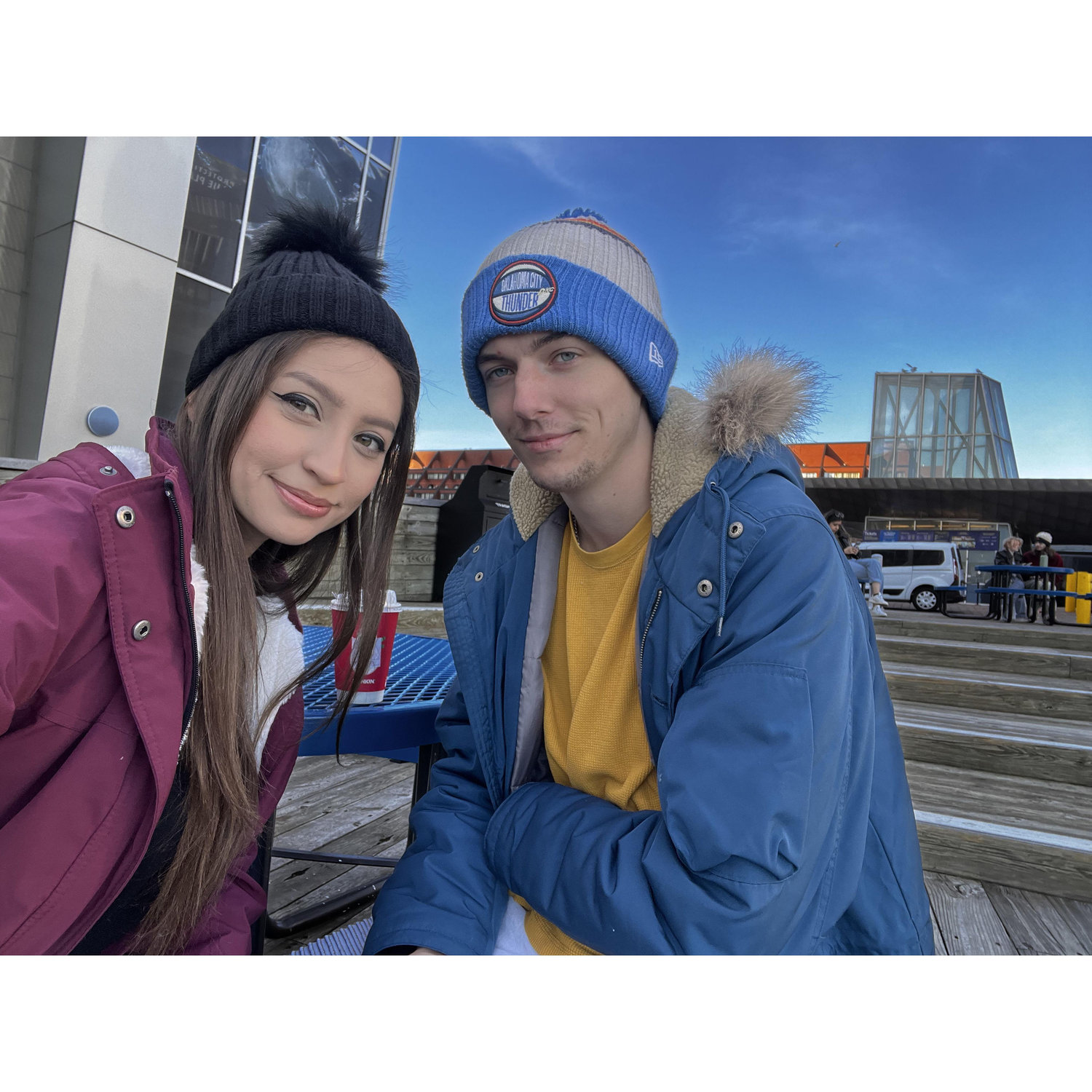Traveling to the East Coast together for the first time.
