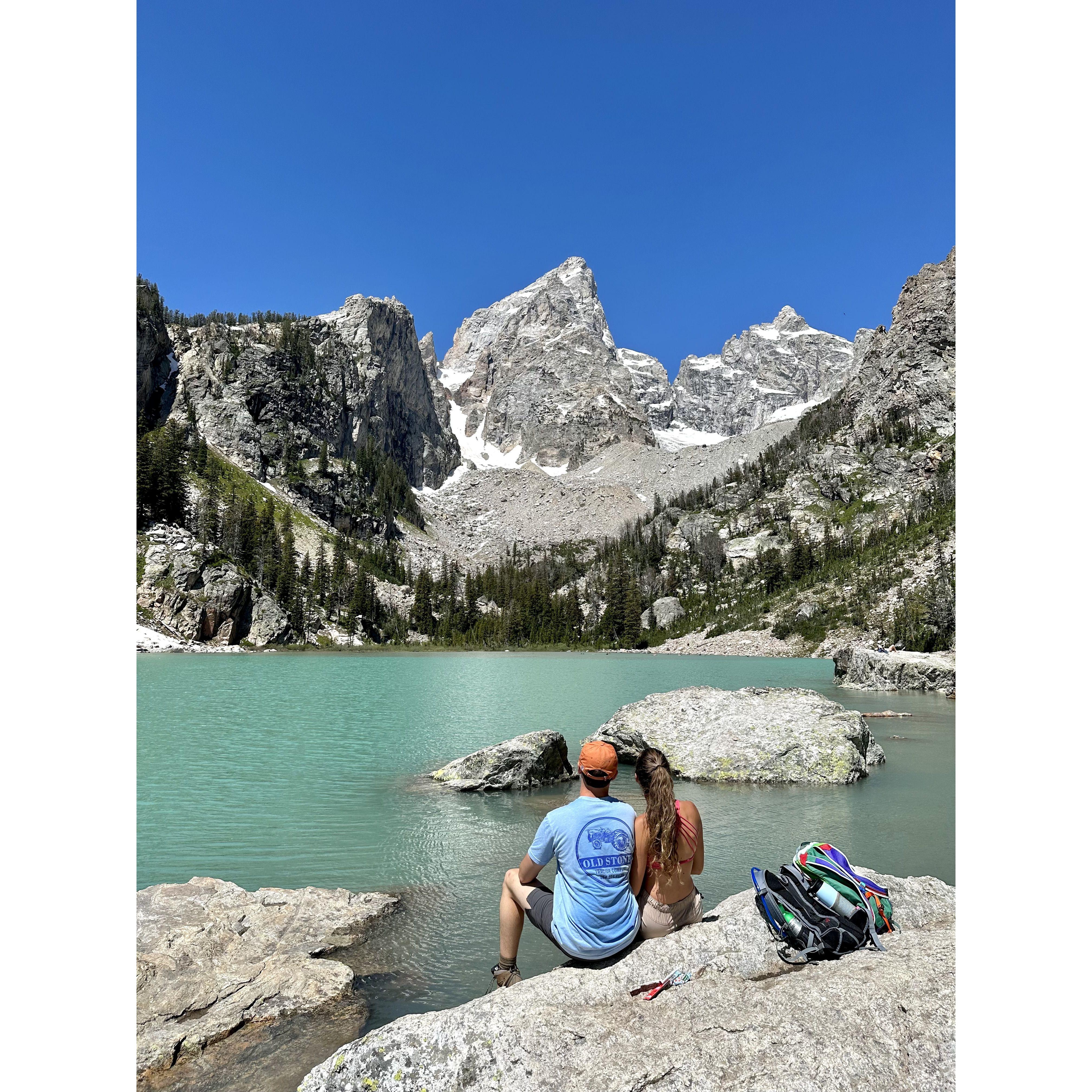 Hiking Delta Lake in the Tetons