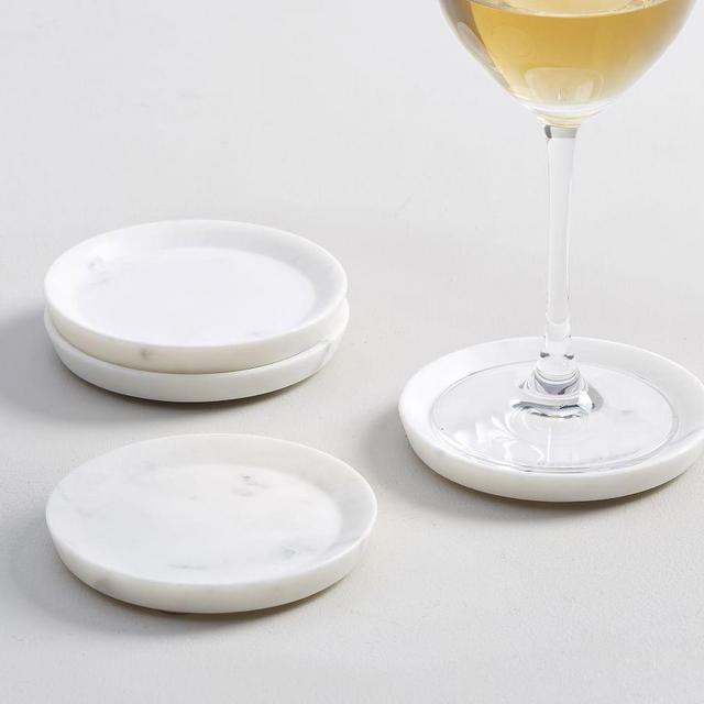 White Marble Coasters