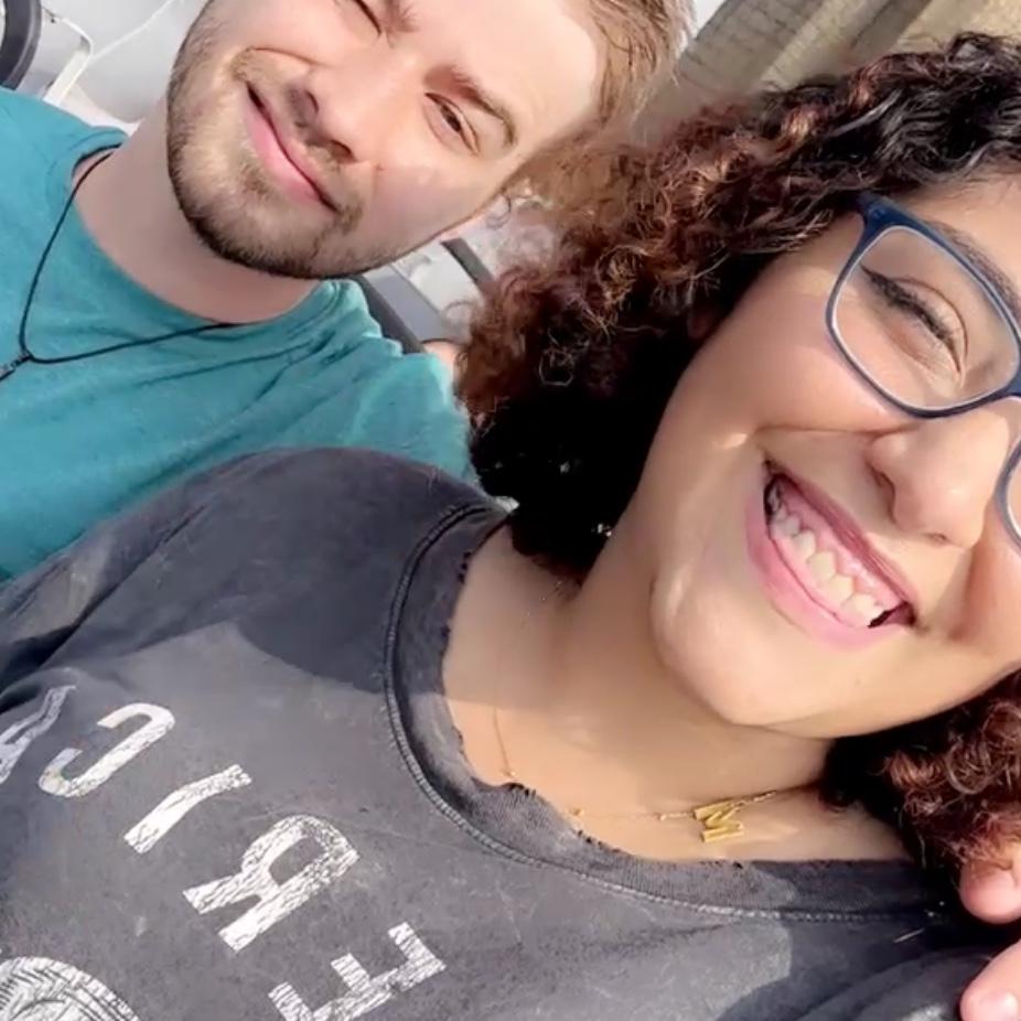 The sun was in our eyes while we were on a nyc ferry