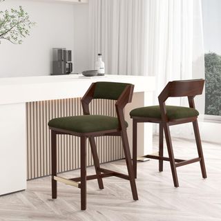 Patricia Upholstered Counter Stool, Set of 2