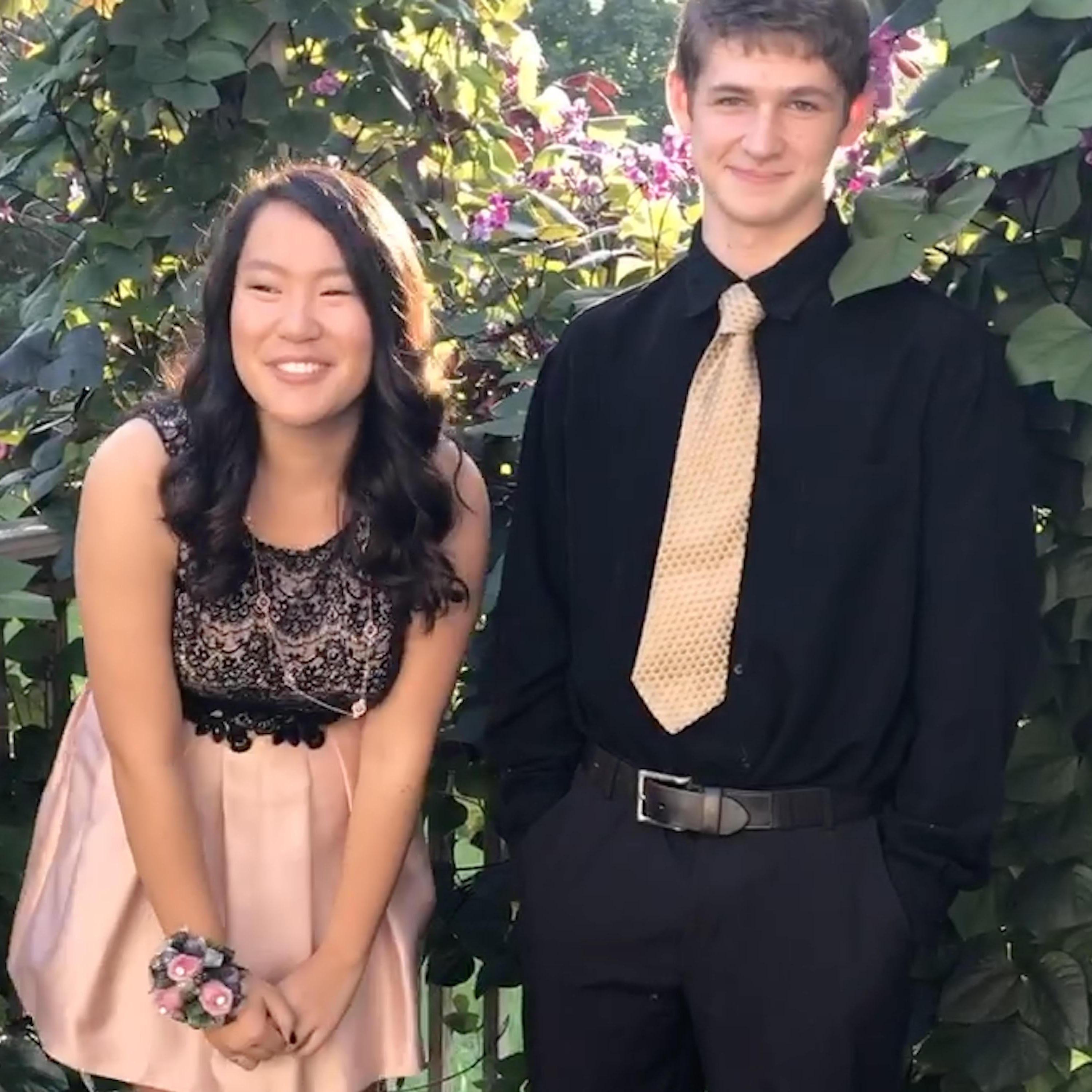 Our first homecoming (look how awkward we are 🫣)