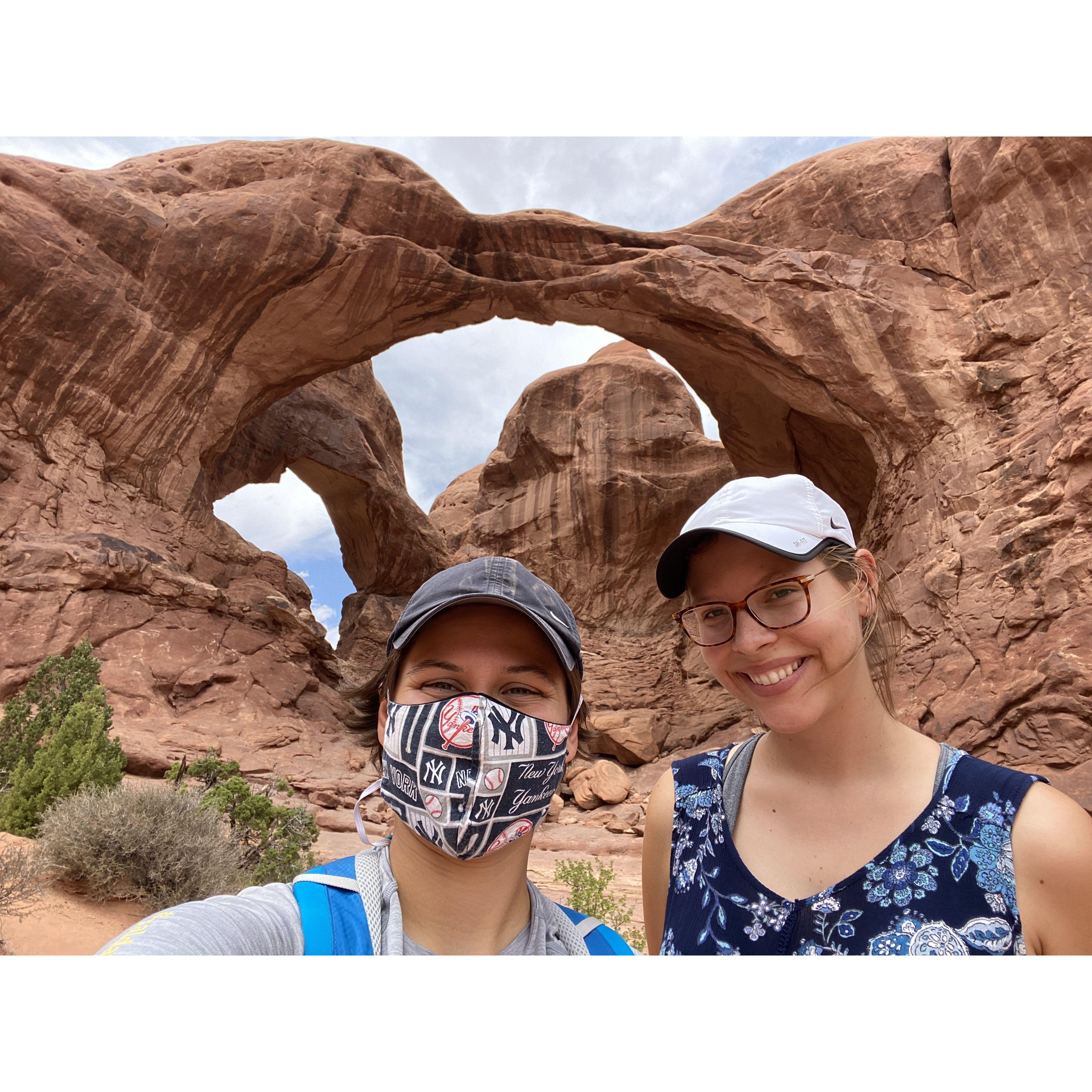 Arches National Park was incredible! This is the double arch.