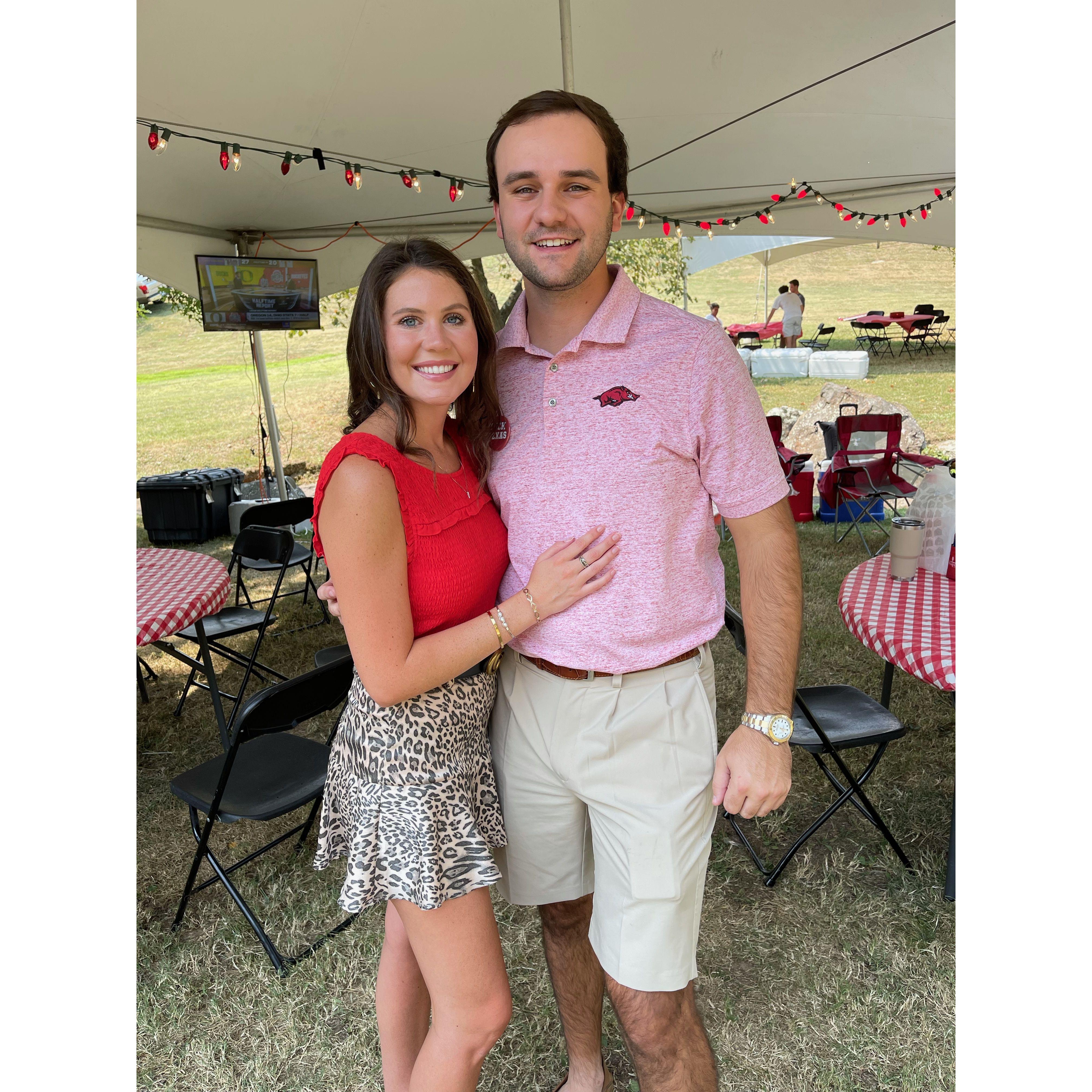 Our first Razorback game!