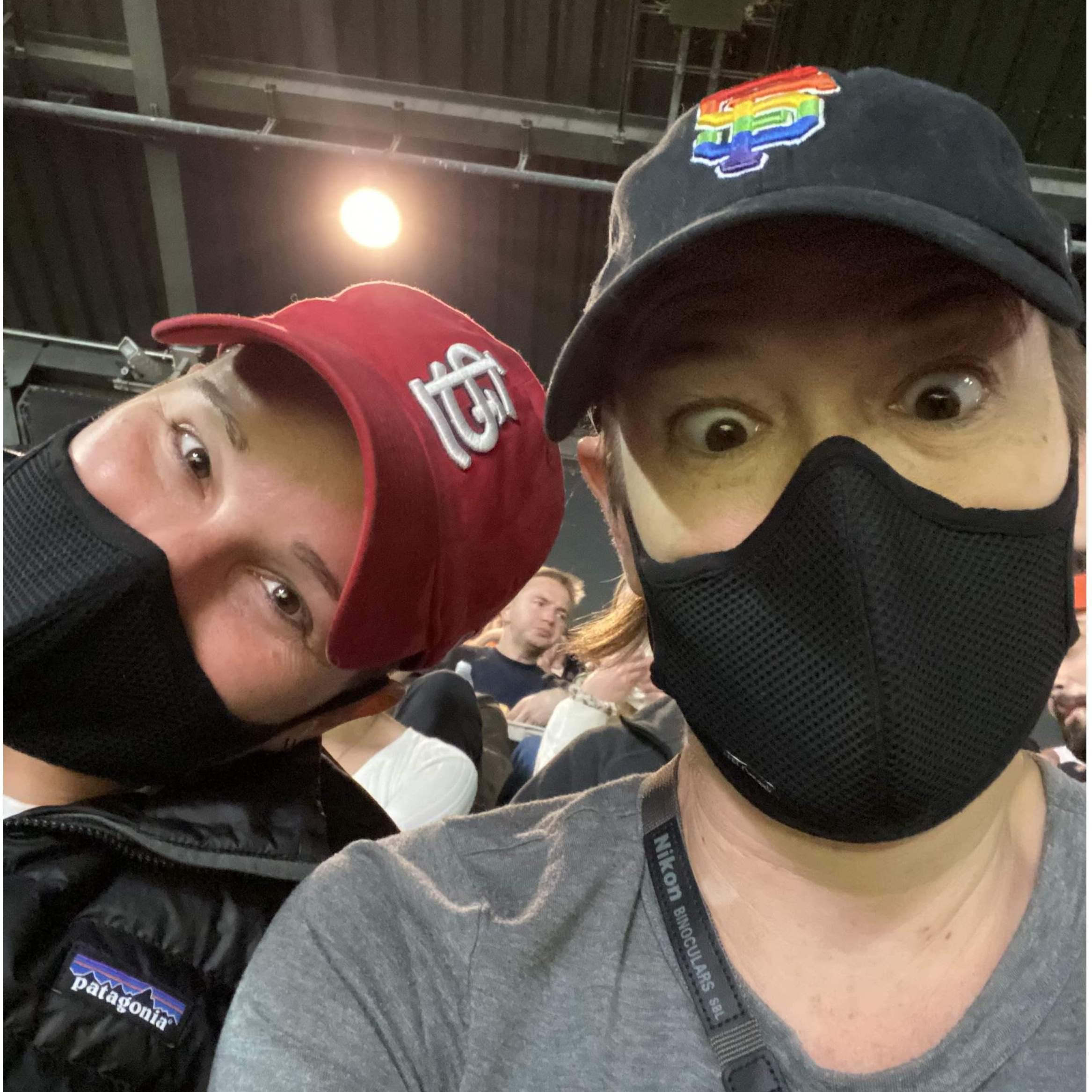 Our first, but not last, St. Louis Cardinals vs San Francisco Giants game together.