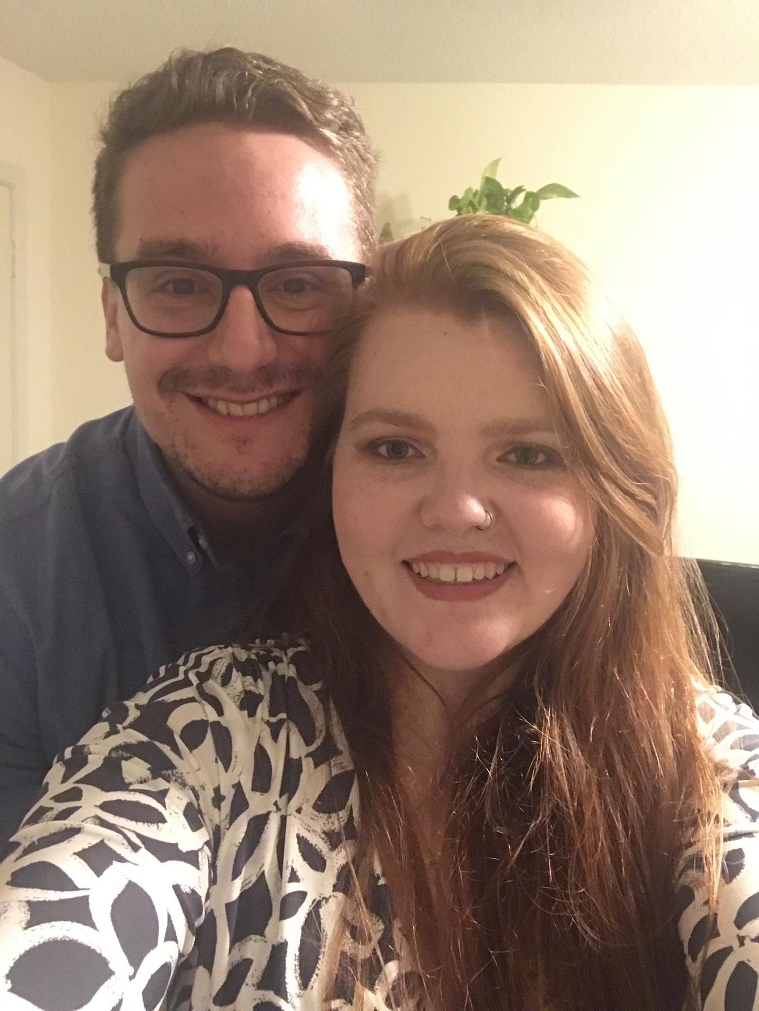 Our first Valentine's Day together!