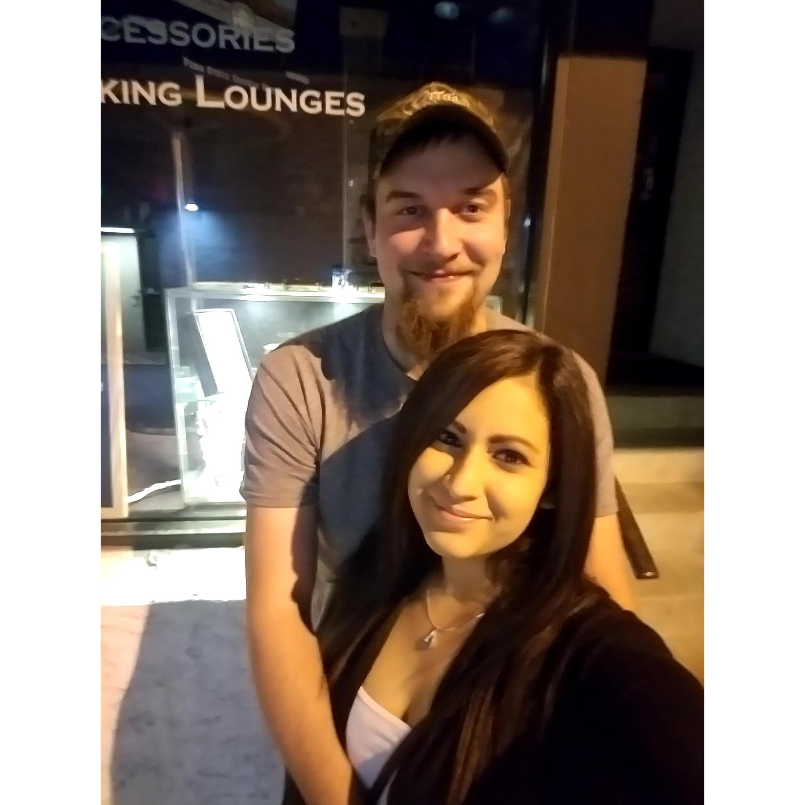 Cigars and a late night walk downtown