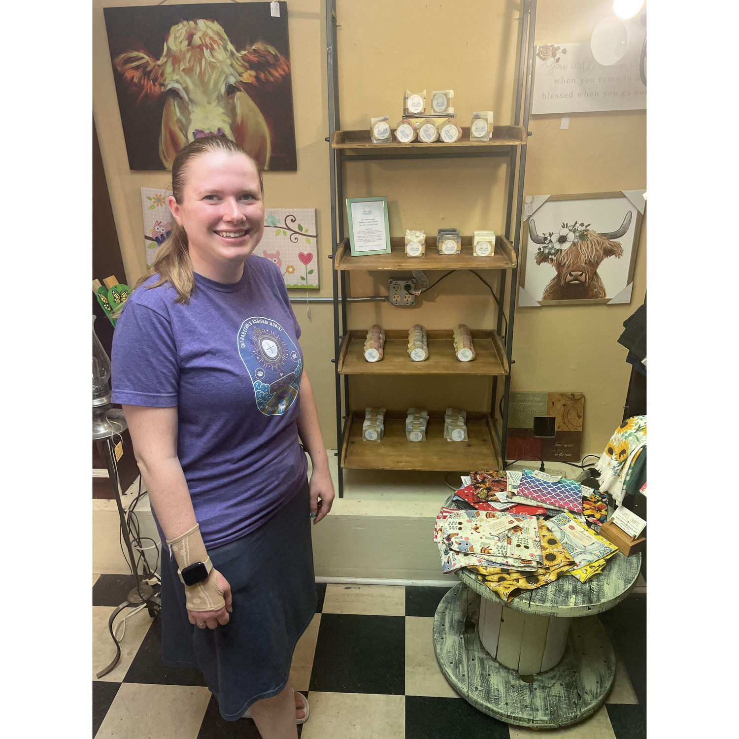 Amarise's First Retail Spot for Suds and Saints Co!