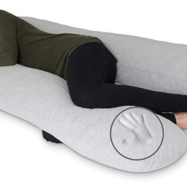 Milliard U Shaped Total Body Support Pillow Memory Foam with Cool, Cotton Breathable Cover- 54 Inch
