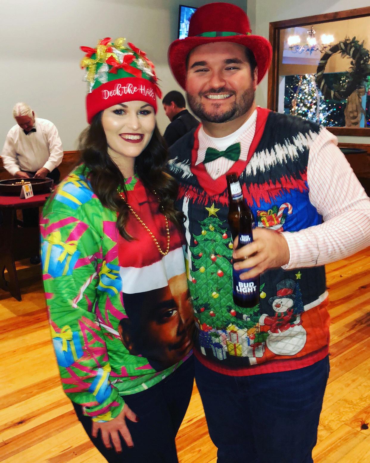 Our first Christmas party, December 2017 😂