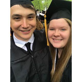 We both graduated from Truman State University on May 11, 2019. Emily with a Bachelors in Business Management and a minor in Economics and Mikel with a Bachelors in Finance.