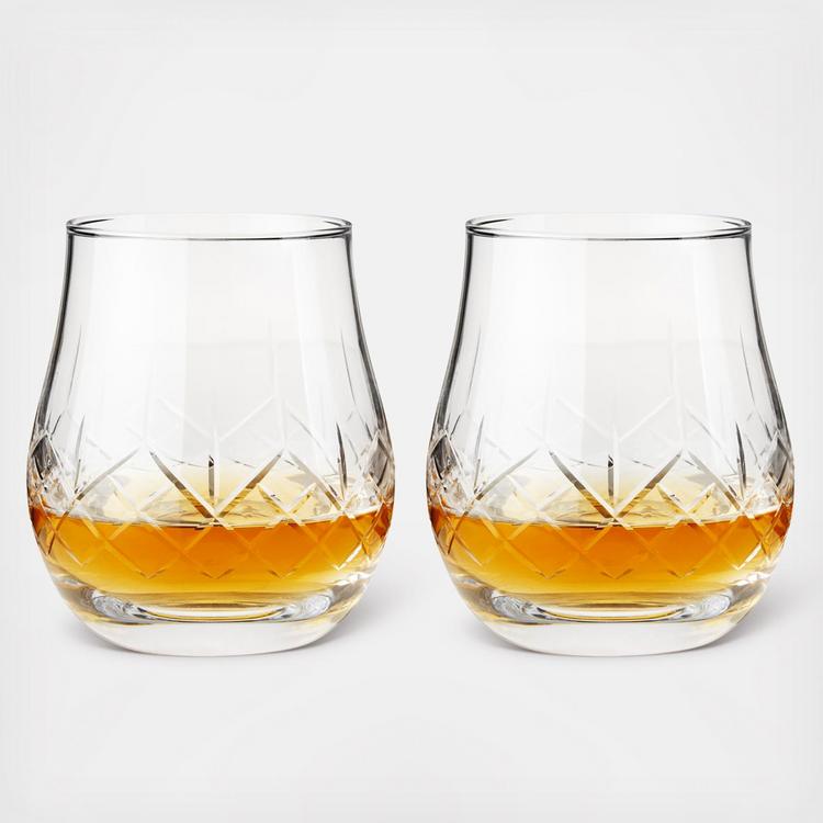 Viski, Stemmed Admiral Cocktail Glass, Set of 2 - Zola
