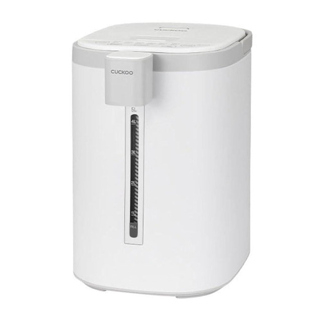 CUCKOO CWP-A501TW 5-Liter Hot Water Dispenser & Warmer with 4 Operating Modes, Chlorine Evaporation, Child Lock Function (White/Gray)