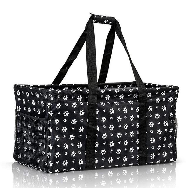 Extra Large Utility Tote Bag - Oversized Collapsible Pool Beach Canvas Basket