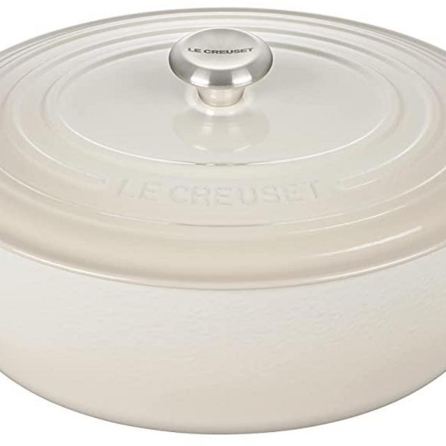 Le Creuset Enameled Cast Iron Signature Oval Dutch Oven, 8 qt., Meringue