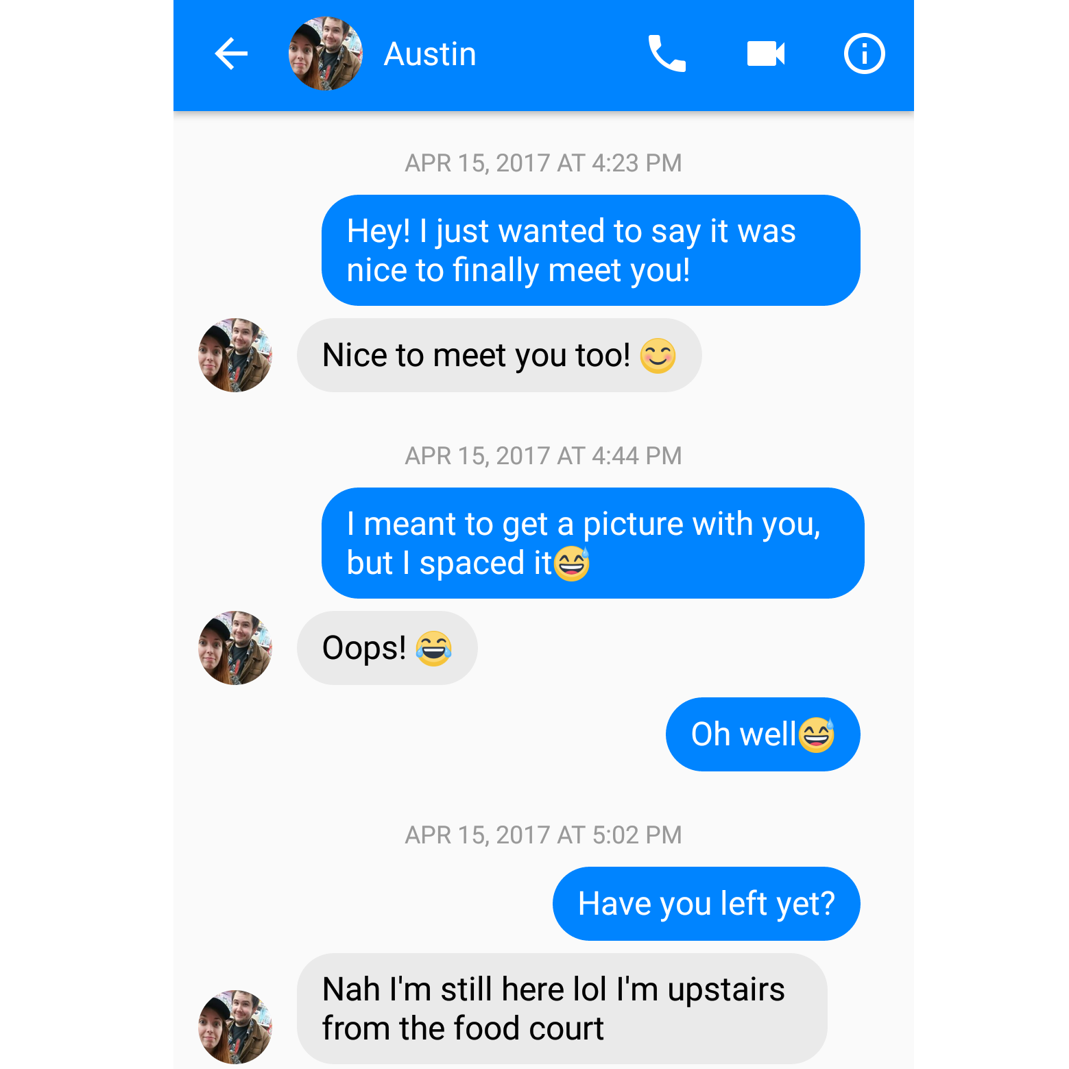 April 15, 2017: The message that started it all!