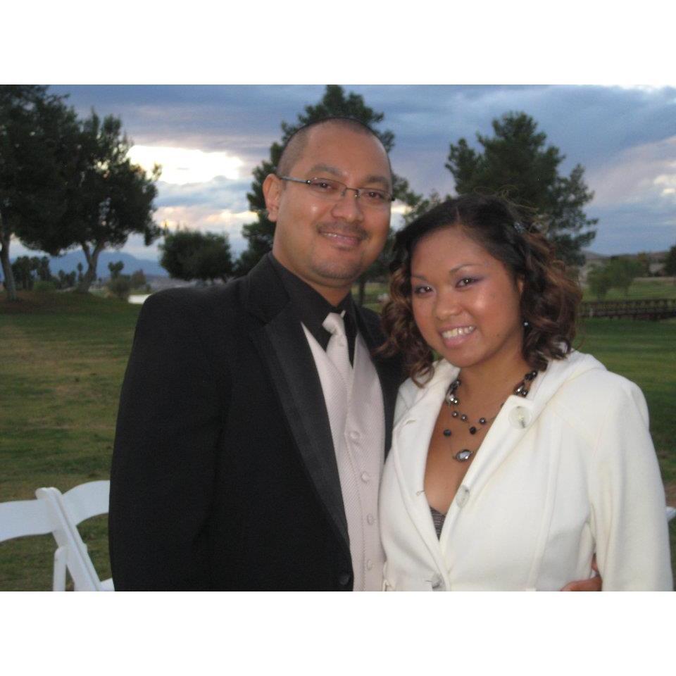 Glammed up for a wedding in 2011