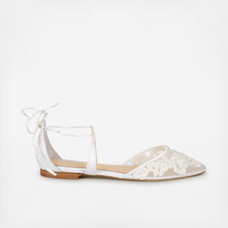 Alicia Lace Wedding Ballet Flats