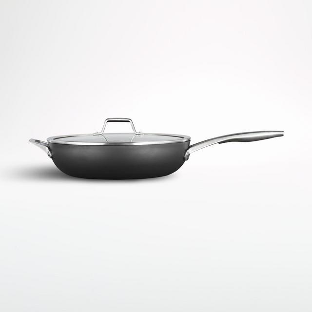 Select By Calphalon 3qt Nonstick Hard-anodized Saute Pan With Lid : Target