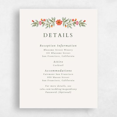Beige Summer Wedding Enclosure - Blume