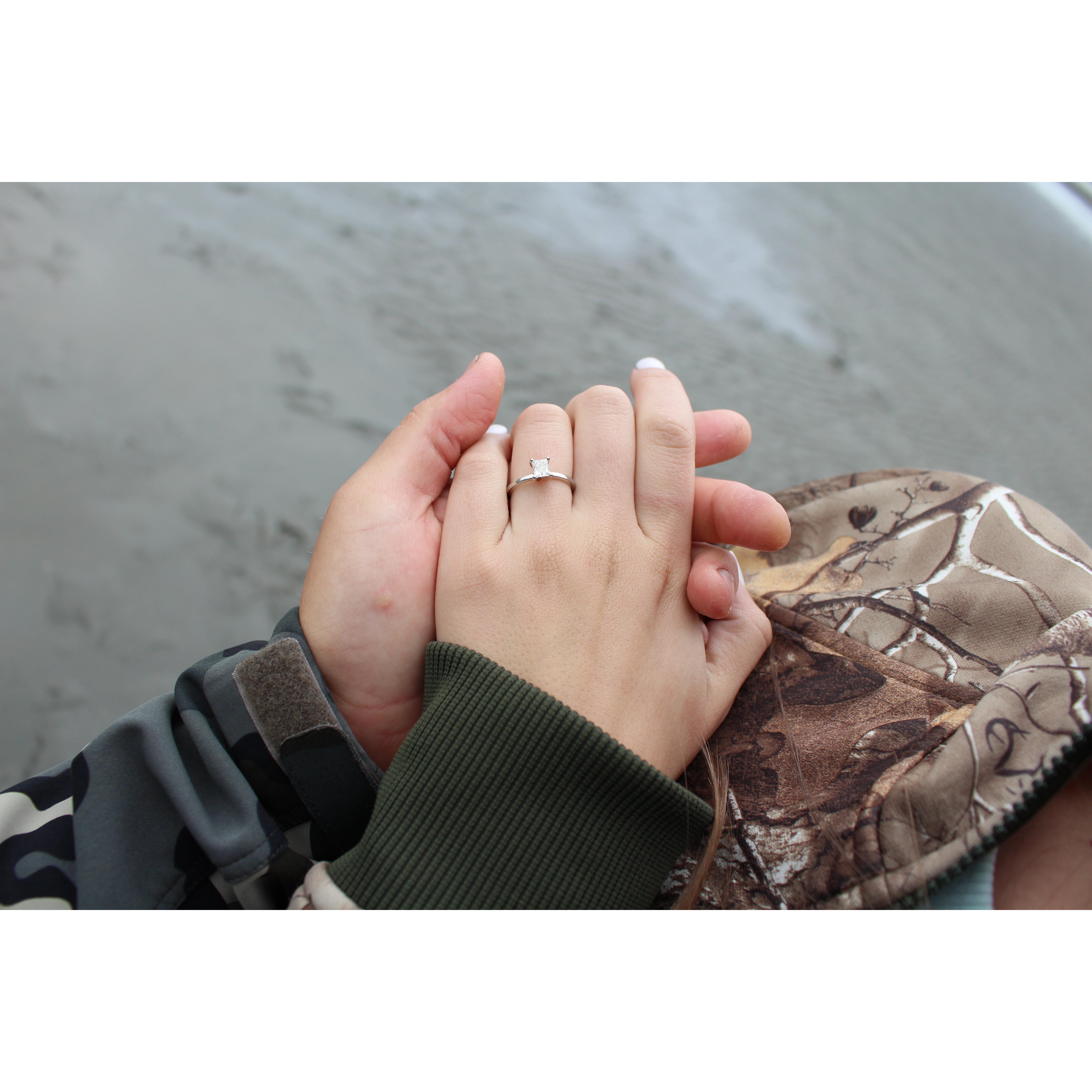 Right after Justin proposed