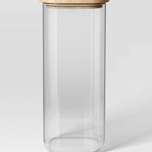 Glass Square Food Storage Canister with Wood Lid - Threshold™