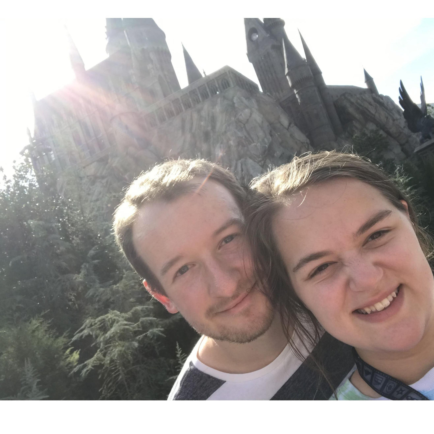 We went to Hogwarts the day before we got engaged. Who knew?