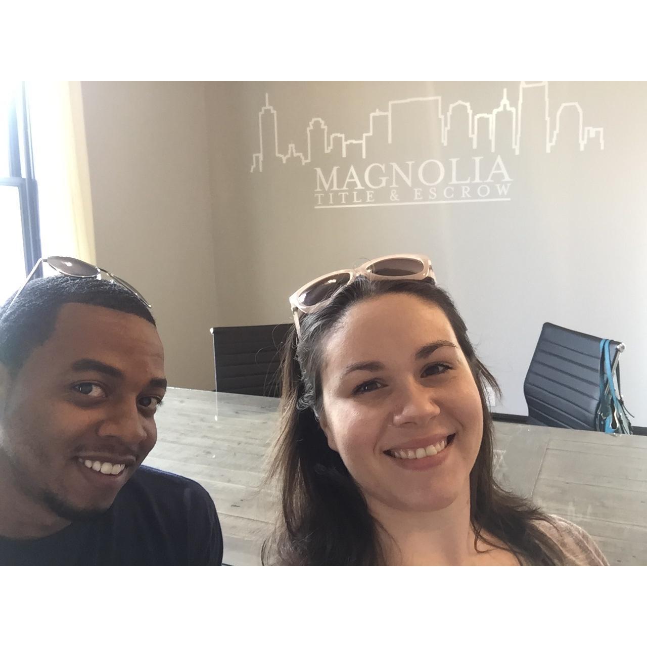 Closing on our first home together!!