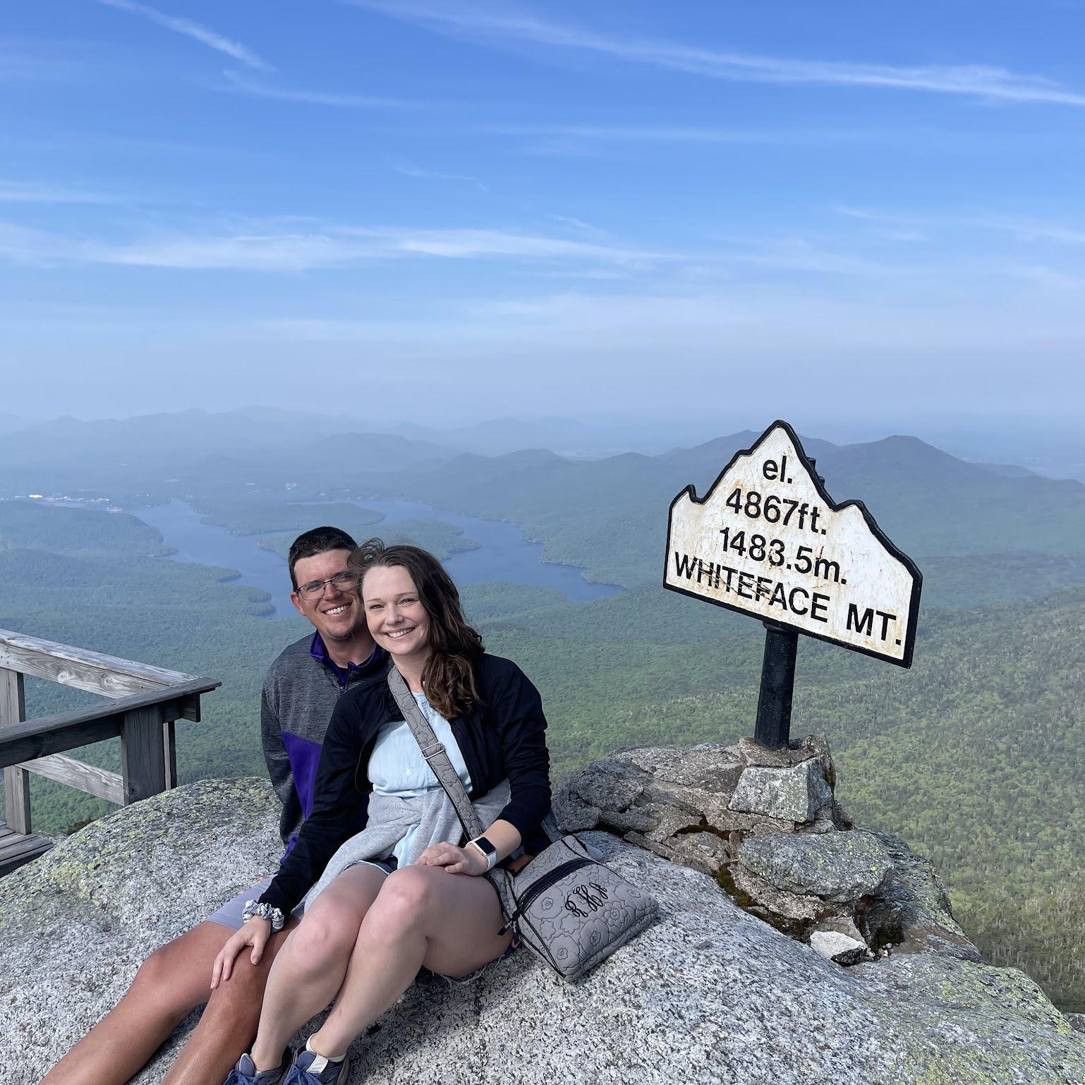 On top of Whiteface Mountain in the Adirondacks