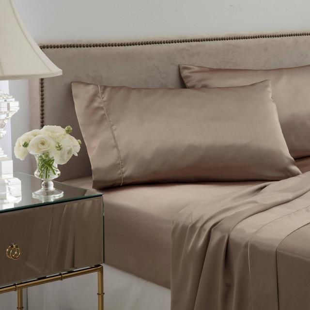 Queen Satin Sheet Set Champagne - Seduction